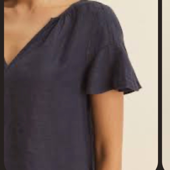 Velvet by Graham & Spencer Women's Linen Short Sleeve Blouse sz small NEVER WORN - Picture 5 of 5